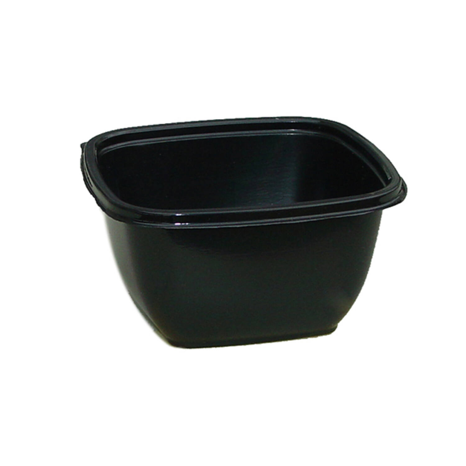SALADEBOWL 375ml 4KANT ZWART  500st